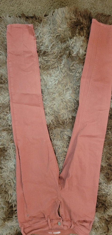 Salmon Skinny Rockstar jeans
